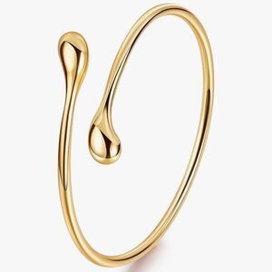 NEW 18K Gold Plated Minimalist Gold Cuff Bracelet